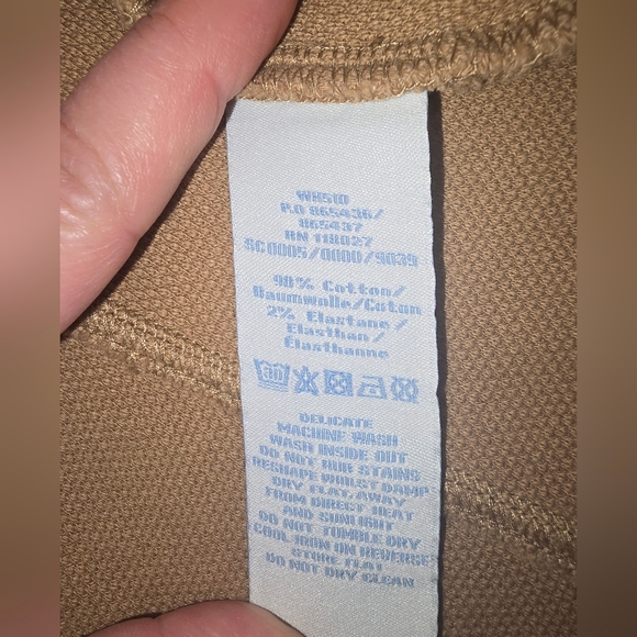 BODEN Women's Sheath Dress Light Brown Stretch Boat Neck Cap Sleeve Butt… - Picture 10 of 15